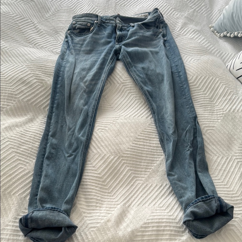Rag & Bone Blue Skinny Jeans with Stretch